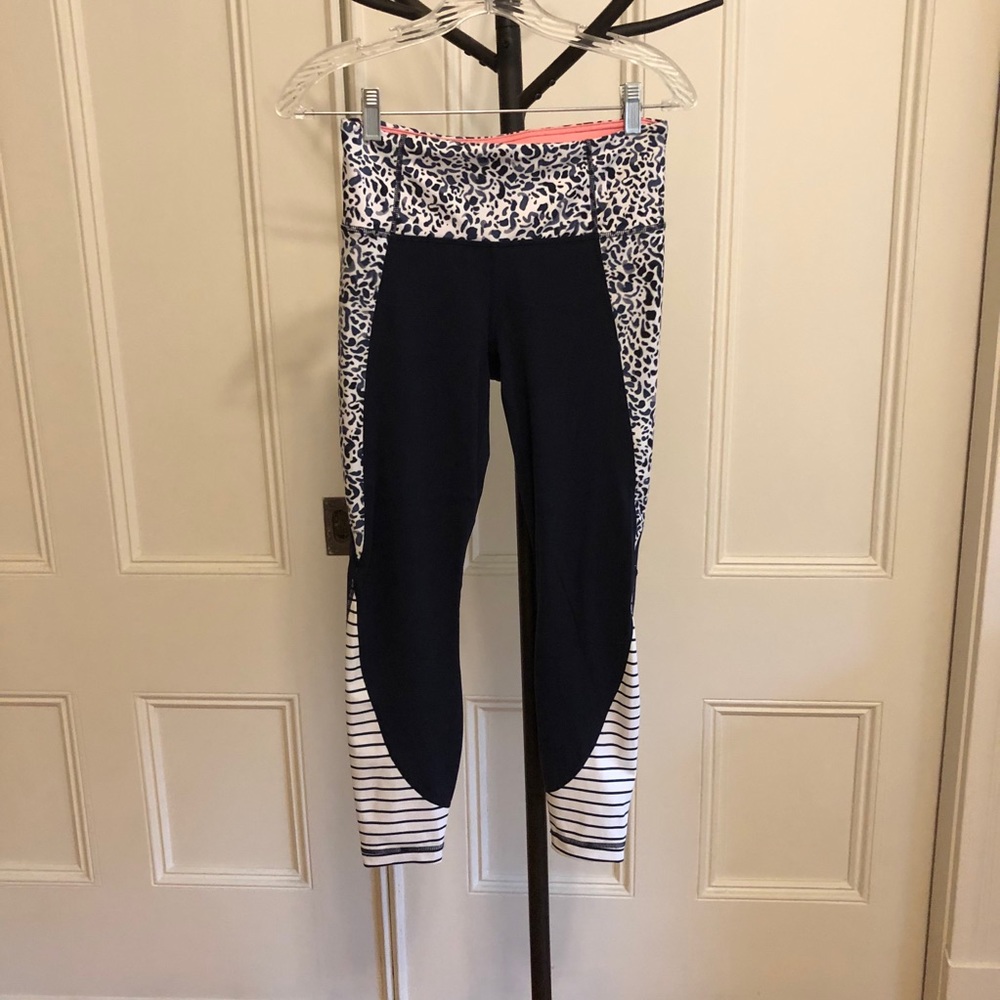 Athleta High Waist Cheetah Stripe Leggings